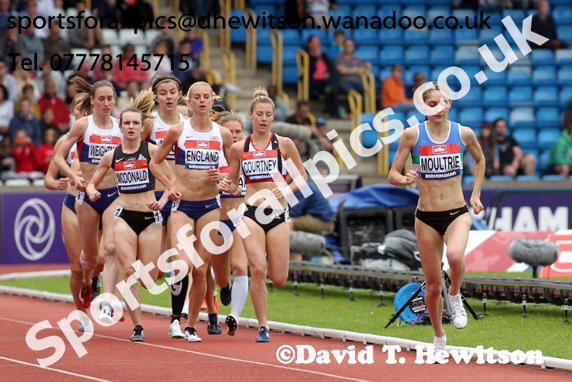 Womens 1500 metres, British Championships, Birmingham. Photo: David T. Hewitson/Sports for All Pics